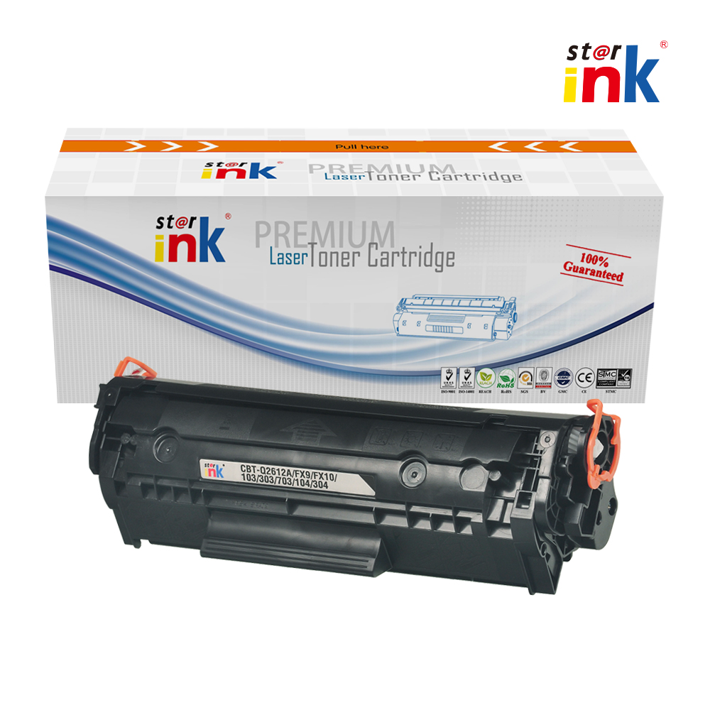 Starink Compatible HP Q2612A/FX9/FX10/103/303/703/104/304/2K-BK