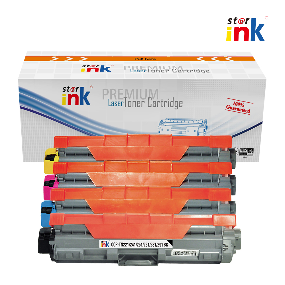 Starink Compatible Brother TN221/241/251/261/281/291/2.5K-BK 1.4K-C/M/Y